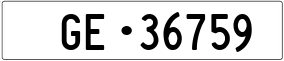 Trailer License Plate